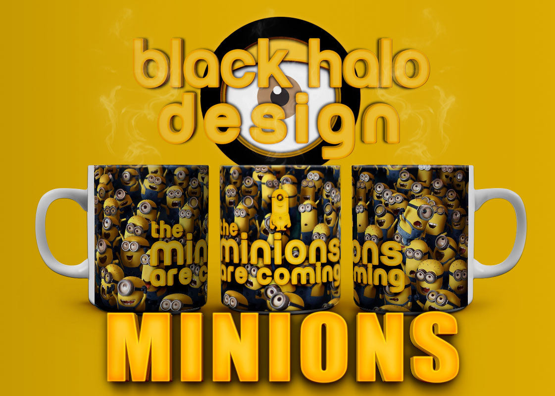 The Minions Are Coming 10oz Ceramic Mug #1 - Black Halo Design