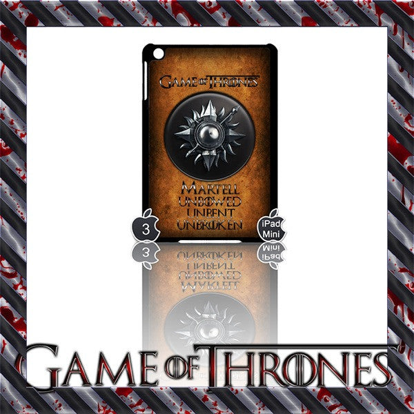 ★ GAME OF THRONES ★ CASE/COVER FOR APPLE IPAD MINI (1ST GENERATION/1G) - Black Halo Design
- 8
