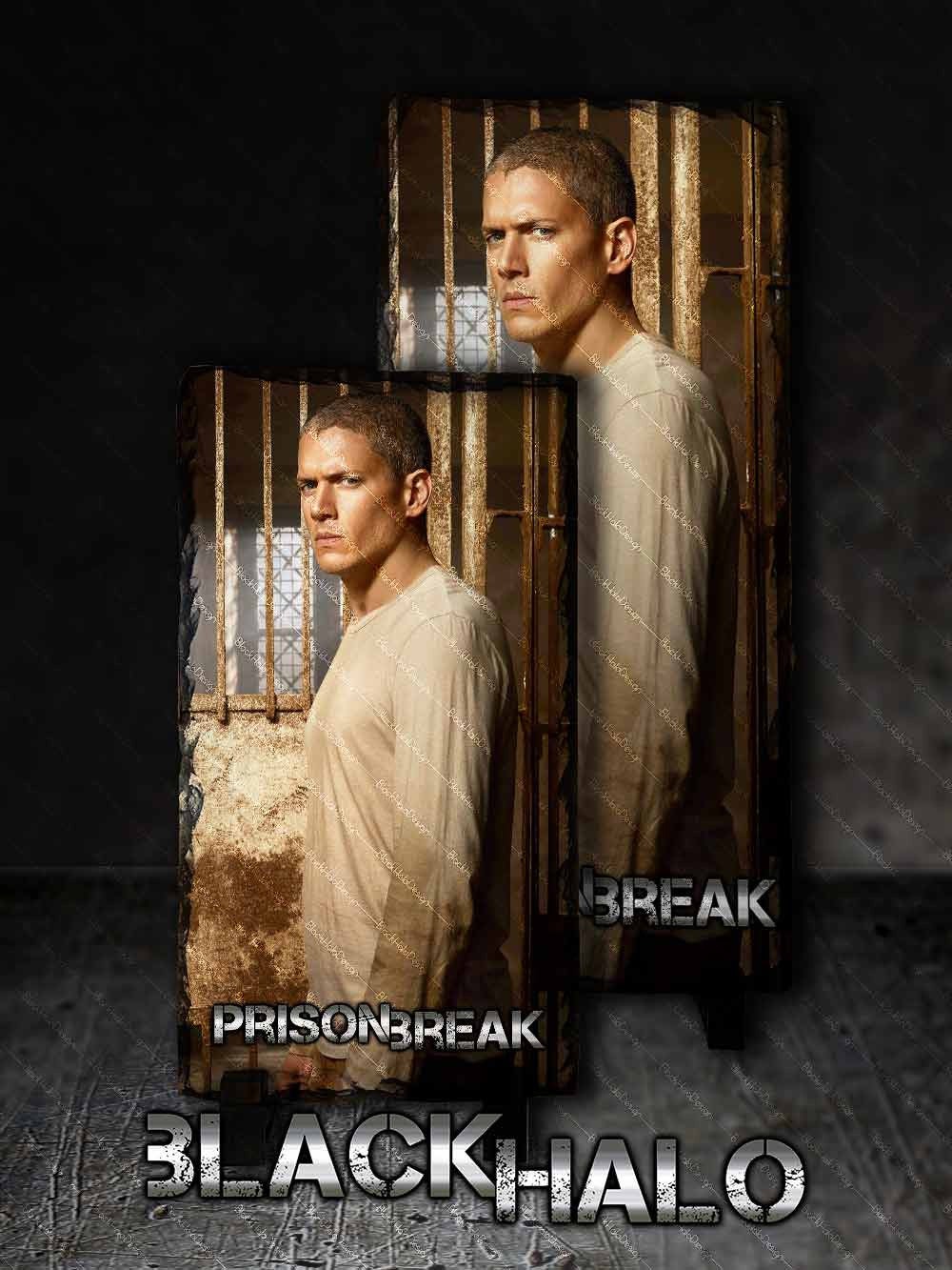 Prison Break: Wentworth Miller Panoramic Natural Rock Slate