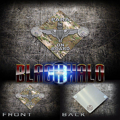 CHOICE OF PARACHUTE REGIMENT LITTLE PARA & PARA ON BOARD METAL CAR WINDOW SIGN - Black Halo Design
- 5