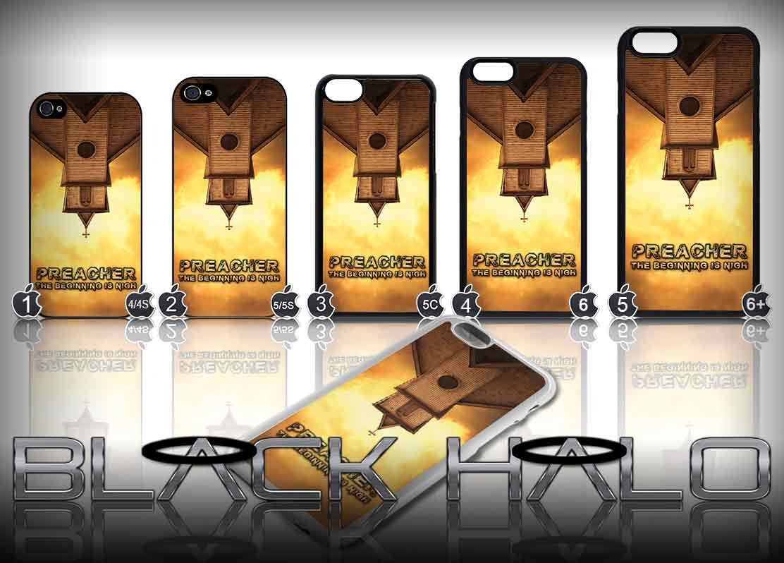 NEW: Preacher Case/Cover for choice of Apple iPhone 4-6s Plus :#1 (DC) - Black Halo Design
