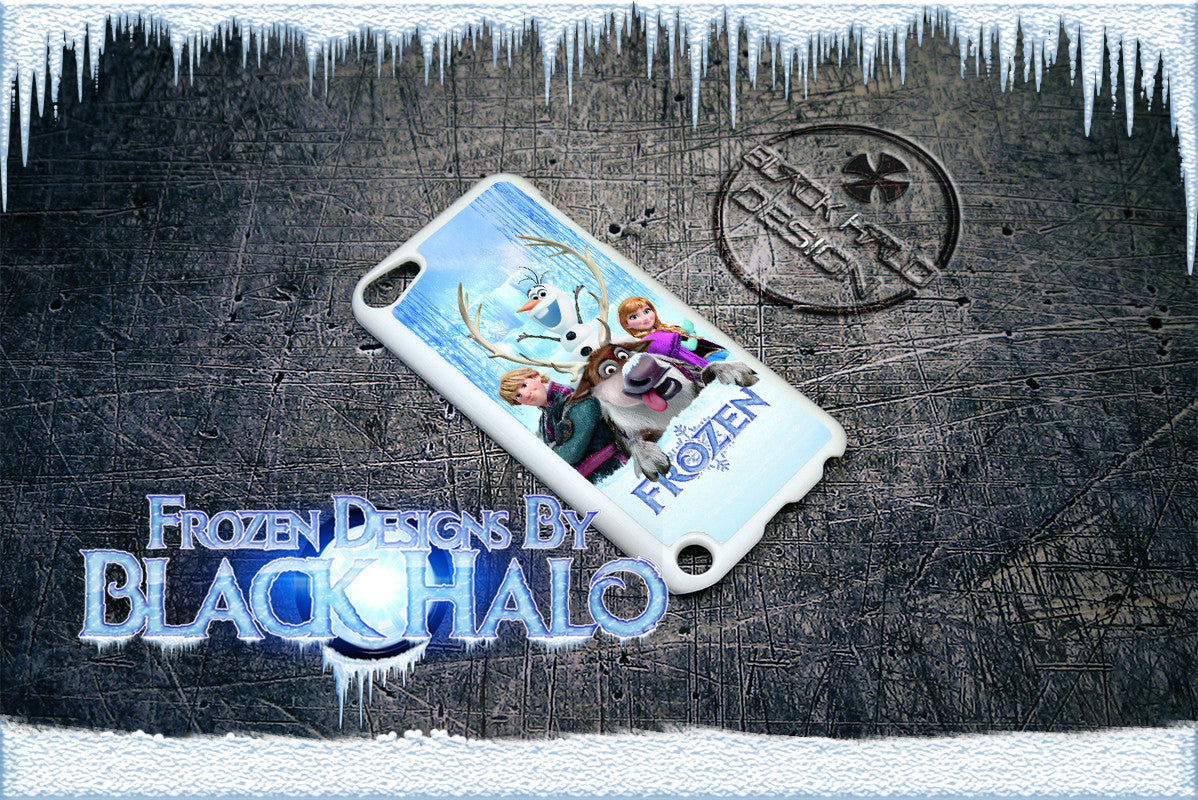 FROZEN CASE/COVER FOR APPLE IPOD TOUCH 5/5G/5TH GENERATION DESIGN#1 - Black Halo Design