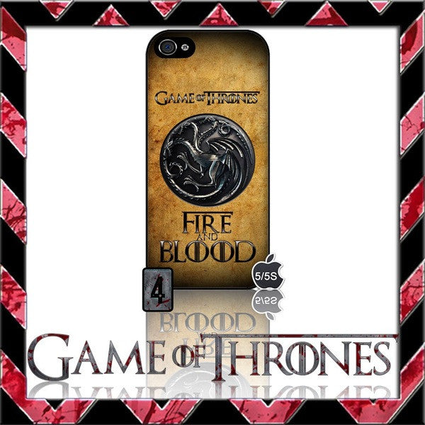 (NEW) ★ GAME OF THRONES ★ COVER/CASE FOR APPLE IPHONE 5 & 5S (SEASON 4) 5 G/5G - Black Halo Design
- 12