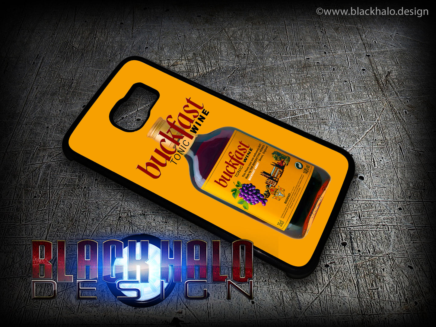 BUCKFAST TONIC WINE BOTTLE CASE/COVER FOR SAMSUNG GALAXY S6 & S6 EDGE: BUCKY - Black Halo Design
- 2
