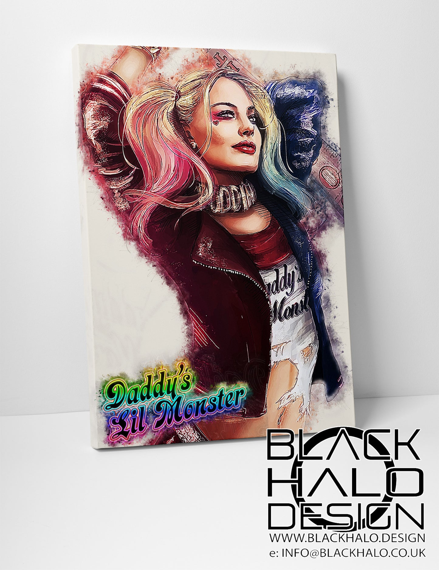 Harley Quinn: Daddy's Lil Monster Box Framed Canvas #HarleyQuinn #SuicideSquad #DaddysLilMonster