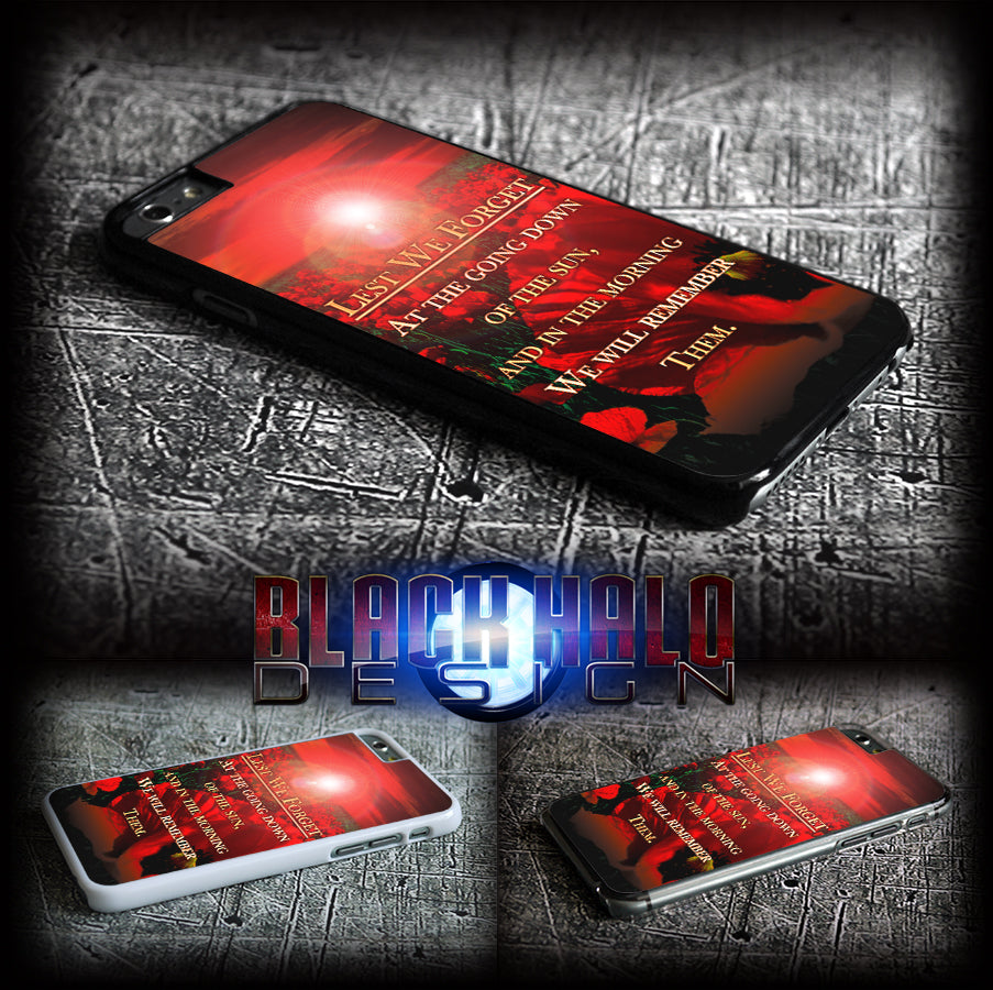 Armed Forces: Lest We Forget Cover/Case For Apple Iphone 6 & 7 Plus