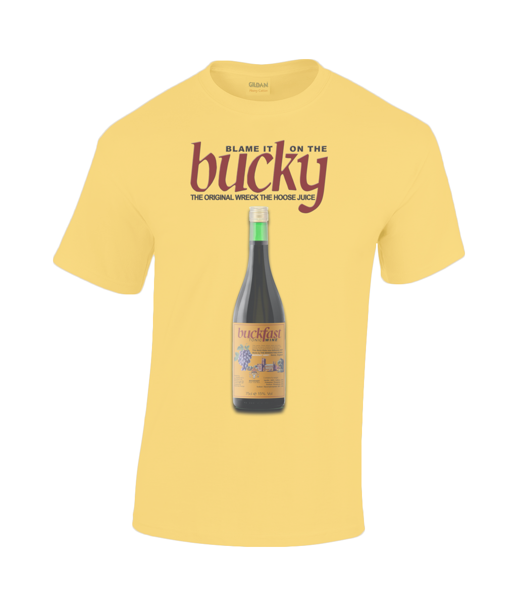 Buckfast: Blame it on the Bucky T-Shirt in choice of sizes