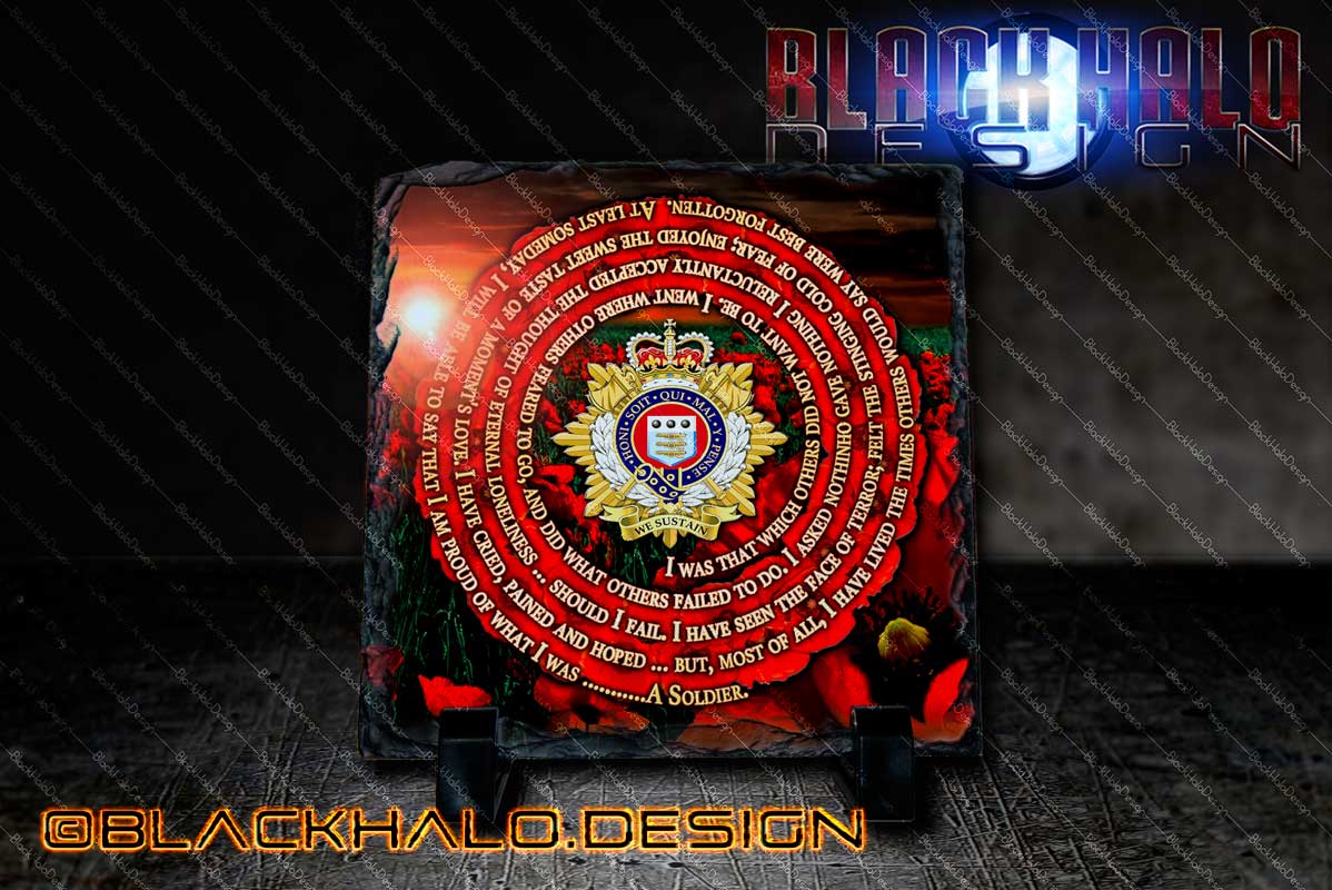 Royal Logistic Corps Natural Rock Slate (RCT)