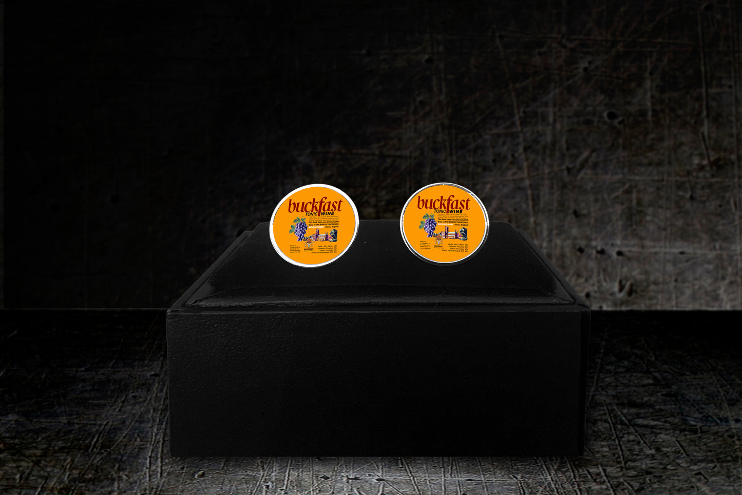 Buckfast Tonic Wine Metal Cufflinks In Presentation Box #Square