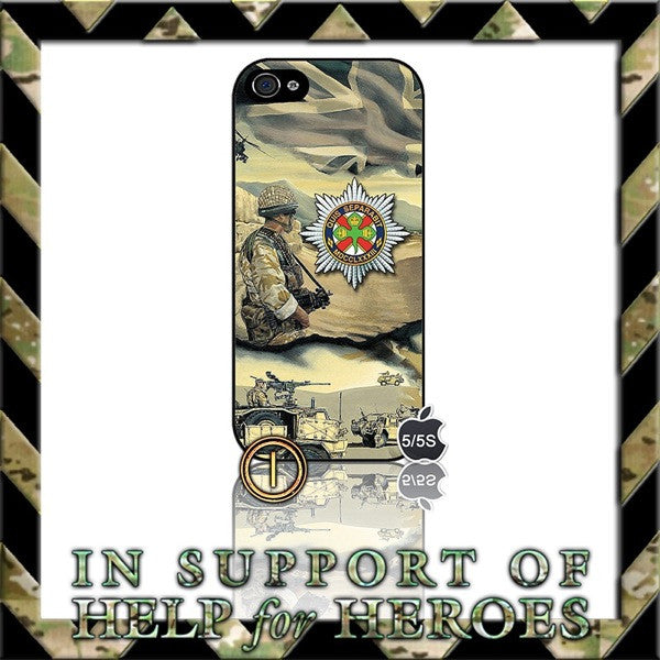 CHOICE OF IRISH GUARDS CASE/COVER FOR APPLE IPHONE 5/5S (H4H,HELP FOR HEROES) - Black Halo Design
- 2