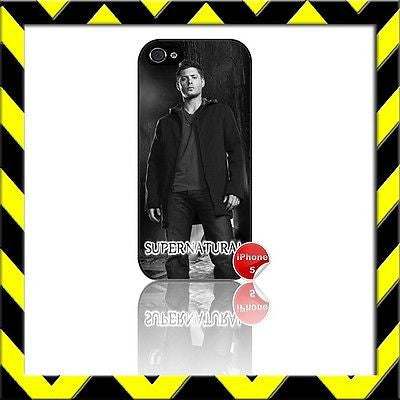 ★ SUPERNATURAL ★ COVER/CASE FOR APPLE IPHONE 5/5S JENSEN ACKLES#10 - Black Halo Design