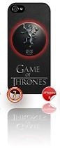 ★ GAME OF THRONES LANNISTER LION CREST ★ PHONE COVER FOR IPHONE 5 (CASE)#7 - Black Halo Design