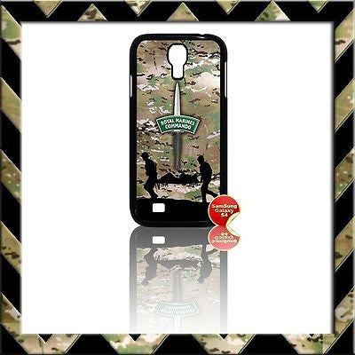 ★ ROYAL MARINES COMMANDO(CDO) COVER FOR SAMSUNG GALAXY S4/S IV/I9500 CASE ARMY - Black Halo Design