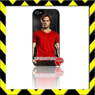 ★ SUPERNATURAL ★ COVER/CASE FOR APPLE IPHONE 5/5S JARED PADALECKI#9 - Black Halo Design