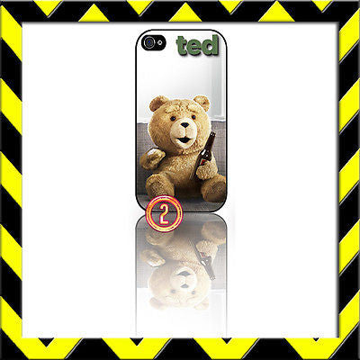 ★ TED ON COUCH ★ PROTECTIVE COVER FOR IPHONE 4/4S SHELL CASE SETH MCFARLAND#2 - Black Halo Design