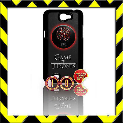 ★ GAME OF THRONES ★ COVER FOR SAMSUNG GALAXY NOTE II/2/N7100 CASE TARGARYEN#10 - Black Halo Design