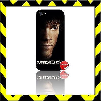 ★ SUPERNATURAL ★ COVER/CASE FOR APPLE IPHONE 5/5S JARED PADALECKI#7 - Black Halo Design
