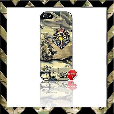 ★ THE WELSH GUARDS ★ SHELL/CASE/COVER FOR IPHONE 5/5S AFGHANISTAN - Black Halo Design