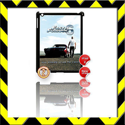 ★ FAST & FURIOUS 6 ★ SHELL/COVER FOR IPAD 2/3/4(3RD/4TH GENERATION) VIN DIESEL#2 - Black Halo Design
