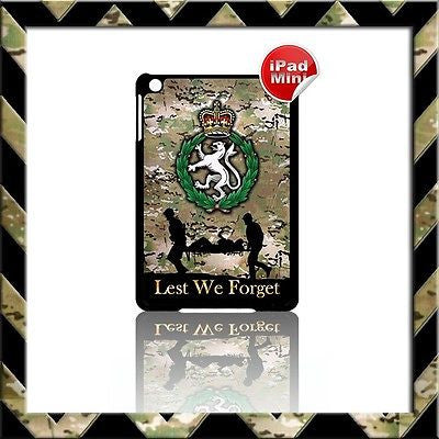 ★ WOMENS ROYAL ARMY CORPS (WRAC) ★ HARD SHELL/CASE FOR APPLE IPAD MINI CAMO #21 - Black Halo Design
