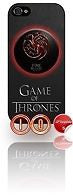 ★ GAME OF THRONES TARGARYEN DRAGON RED CREST ★ PHONE COVER FOR IPHONE 5(CASE)#10 - Black Halo Design