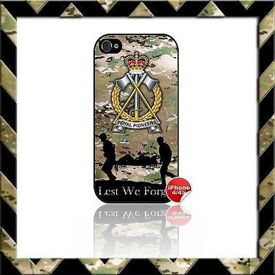 ★ THE ROYAL PIONEER CORPS RPC SHELL/CASE/COVER FOR APPLE IPHONE 4/4S CAMO#6 - Black Halo Design
