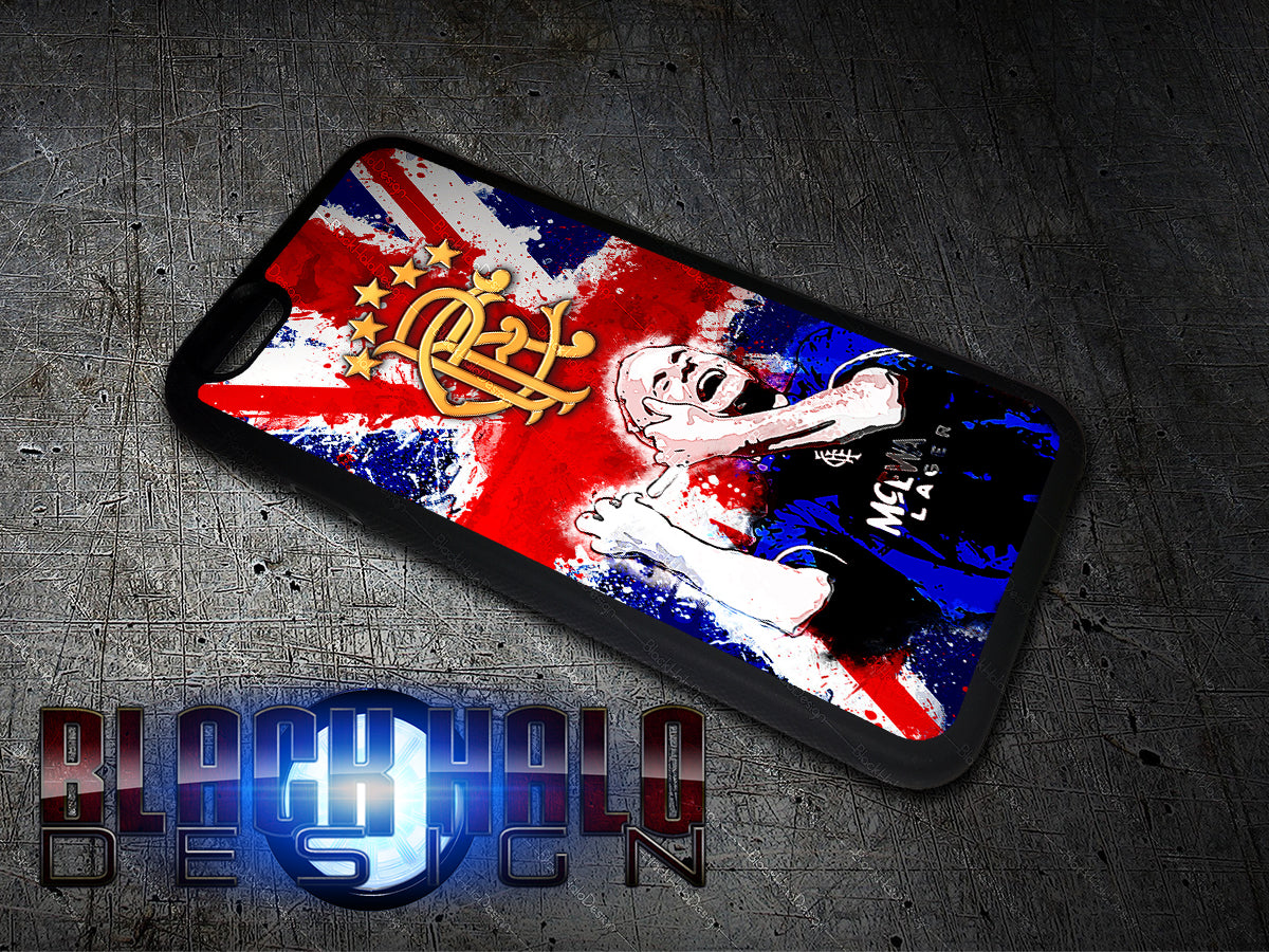Gazza Rangers FC Union Jack Apple iPhone Case 4-8 Plus X