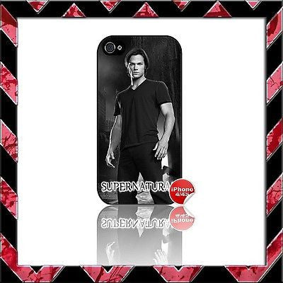 ★ SUPERNATURAL ★ COVER FOR IPHONE 4/4S SHELL CASE JENSEN ACKLES#12 - Black Halo Design