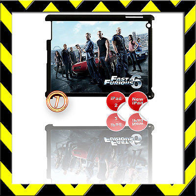★ FAST & FURIOUS 6 ★ SHELL/COVER FOR IPAD 2/3/4(3RD/4TH GEN AND) THE CREW #7 - Black Halo Design
