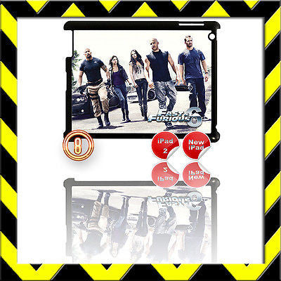 ★ FAST & FURIOUS 6 ★ SHELL/COVER FOR IPAD 2/3/4(3RD/4TH GEN AND) THE CREW #8 - Black Halo Design