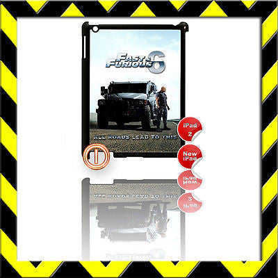 ★ FAST & FURIOUS 6 ★ SHELL/COVER FOR IPAD 2/3/4(3RD/4TH GENERATION) THE ROCK#1 - Black Halo Design