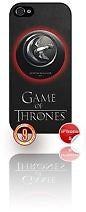 ★ GAME OF THRONES ARRYN EAGLE CREST ★ PHONE COVER FOR IPHONE 5/5S (CASE)#9 - Black Halo Design