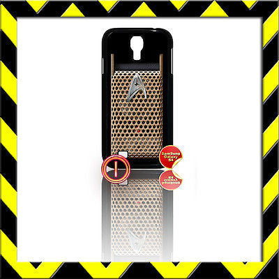 ★ STAR TREK COMMUNICATOR ★ COVER FOR SAMSUNG GALAXY S4 IV/I9500 INTO DARKNESS#1 - Black Halo Design