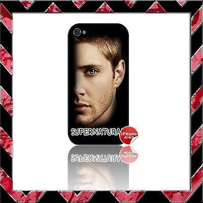★ SUPERNATURAL ★ COVER FOR IPHONE 4/4S SHELL CASE JENSEN ACKLES#8 - Black Halo Design