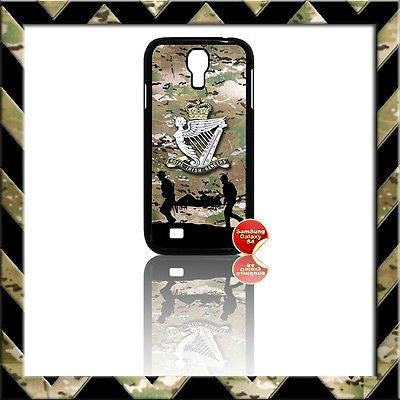 ★ THE ROYAL IRISH RANGERS (RIR) COVER FOR SAMSUNG GALAXY S4/S IV/I9500 CASE ARMY - Black Halo Design