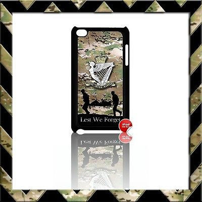 THE ROYAL IRISH RANGERS RIR COVER/CASE FOR IPOD TOUCH 4/4TH GEN GENERATION 4G#5 - Black Halo Design
