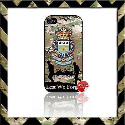 ★ ROYAL ARMY ORDNANCE CORPS RAOC SHELL/CASE/COVER FOR APPLE IPHONE 4/4S CAMO#8 - Black Halo Design