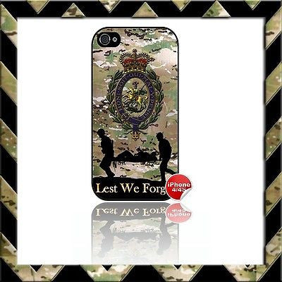 ★ THE ROYAL REGIMENT OF FUSILIERS SHELL/CASE/COVER FOR APPLE IPHONE 4/4S CAMO#11 - Black Halo Design
