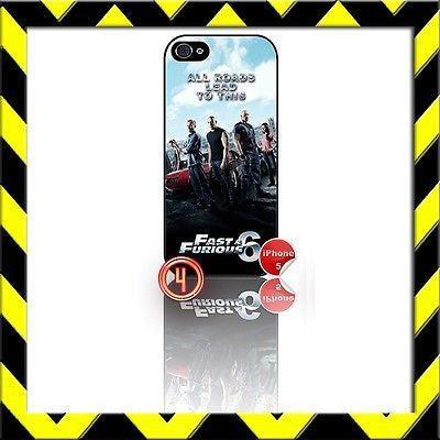★ FAST AND (&) FURIOUS 6 ★ PHONE COVER FOR IPHONE 5 (CASE) THE CREW#4 - Black Halo Design