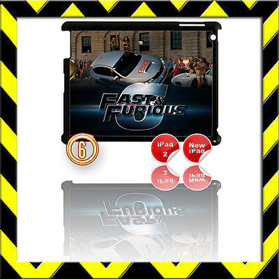 ★ FAST & FURIOUS 6 ★ SHELL/COVER FOR IPAD 2/3/4(3RD/4TH GEN AND) IMPREZA STI #6 - Black Halo Design