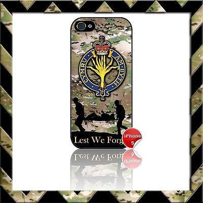 ★ THE WELSH GUARDS ★ SHELL/CASE/COVER FOR IPHONE 5 CAMO - Black Halo Design