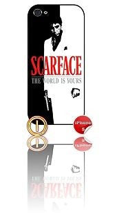 ★ SCARFACE ★ APPLE IPHONE 5 MOBILE PHONE HARD CASE COVER (AL PACINO MOVIE FILM) - Black Halo Design
- 4