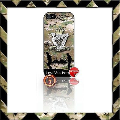 ★ THE ROYAL IRISH RANGERS ★ SHELL/CASE/COVER FOR IPHONE 5 (RIR)CAMO#5 - Black Halo Design