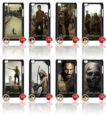★ CHOICE OF THE WALKING DEAD ★ IPOD TOUCH 4/4TH GEN GENERATION 4G COVER - Black Halo Design