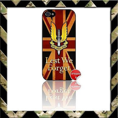 ★ THE SPECIAL AIR SERVICE (SAS)★ SHELL/CASE/COVER FOR IPHONE 5/5S UNION JACK - Black Halo Design