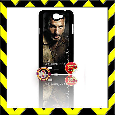 ★ THE WALKING DEAD ★ COVER FOR SAMSUNG GALAXY NOTE II/2/N7100 CASE RICK#7 - Black Halo Design