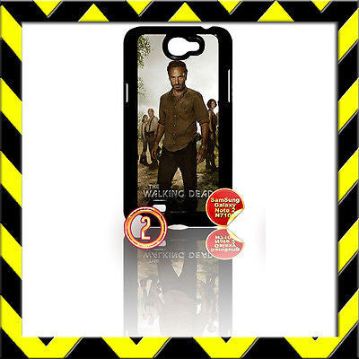 ★ THE WALKING DEAD ★ COVER FOR SAMSUNG GALAXY NOTE II/2/N7100 CASE RICK#2 - Black Halo Design