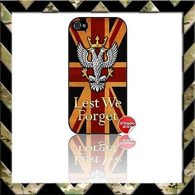 ★ THE MERCIAN REGIMENT UNION JACK (MERCS) ★ COVER FOR APPLE IPHONE 4/4S MERCIANS - Black Halo Design
