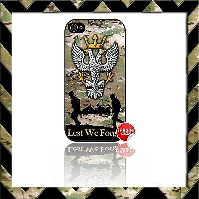 ★ THE MERCIAN REGIMENT (MERCS) SHELL/CASE/COVER FOR APPLE IPHONE 4/4S CAMO#15 - Black Halo Design