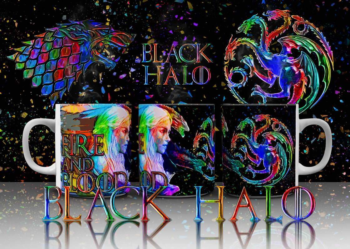 Game of Thrones: Targaryen art 10-11oz Ceramic Mug